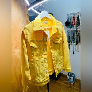 New Warp+Weft yellow jean jacket